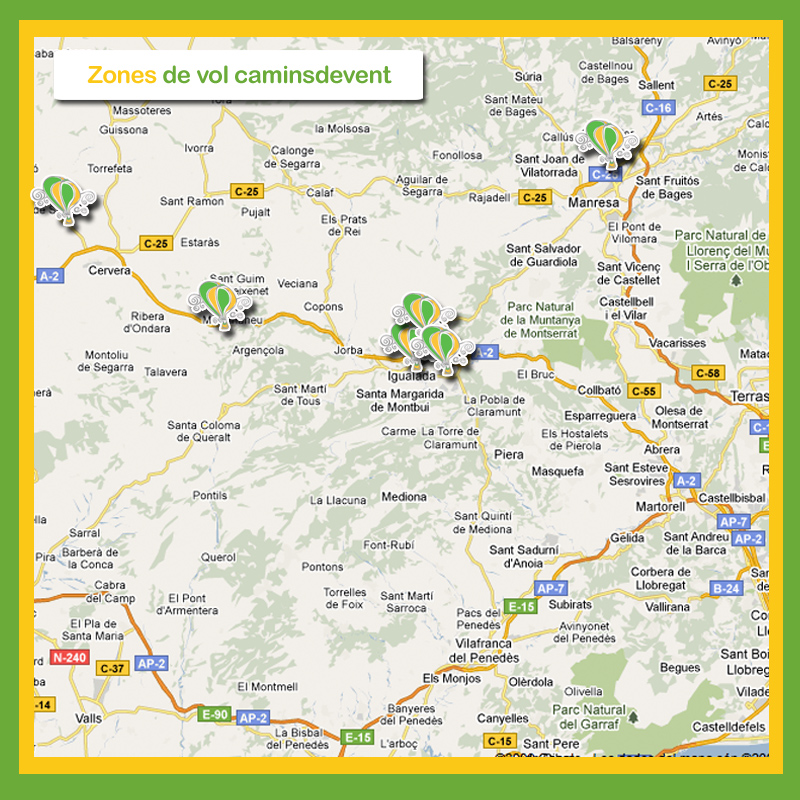 zones vol camins de vent mapa