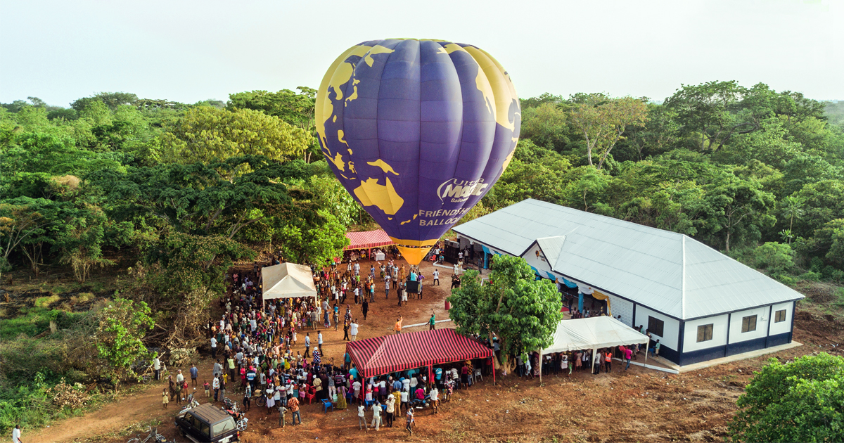 Ultramagic Balloons Ultramagic Friendship School Cooperation Project in Ghana Inauguration Opening