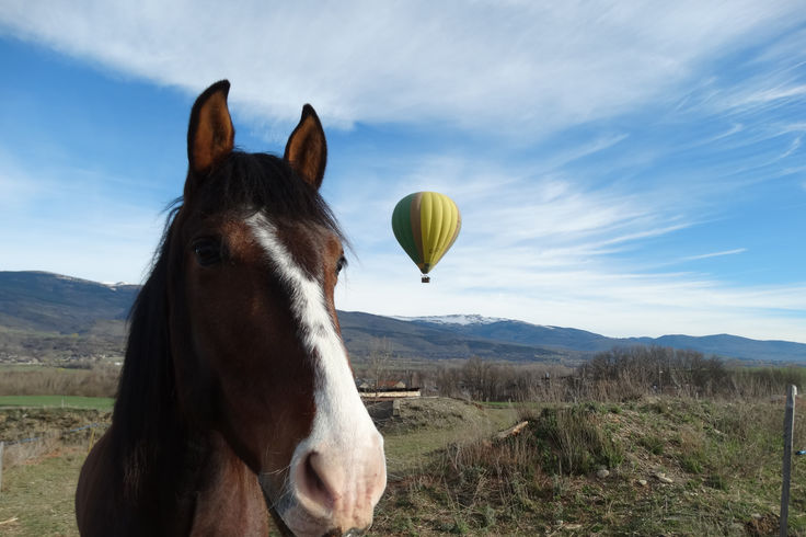 Hot air balloon flight in La Cerdanya, Pyrenees
