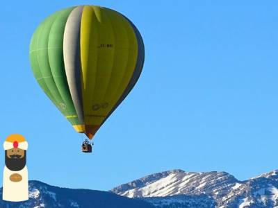 Christmas days. Give a hot air balloon flight.